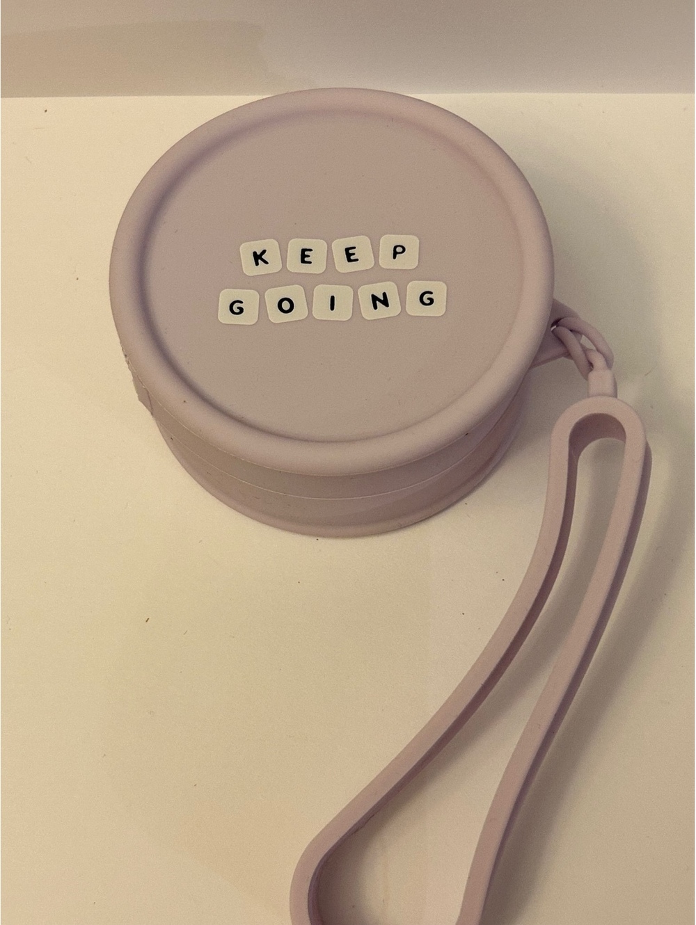 Little Words Project Keep Going Silicone Wristlet Pouch
